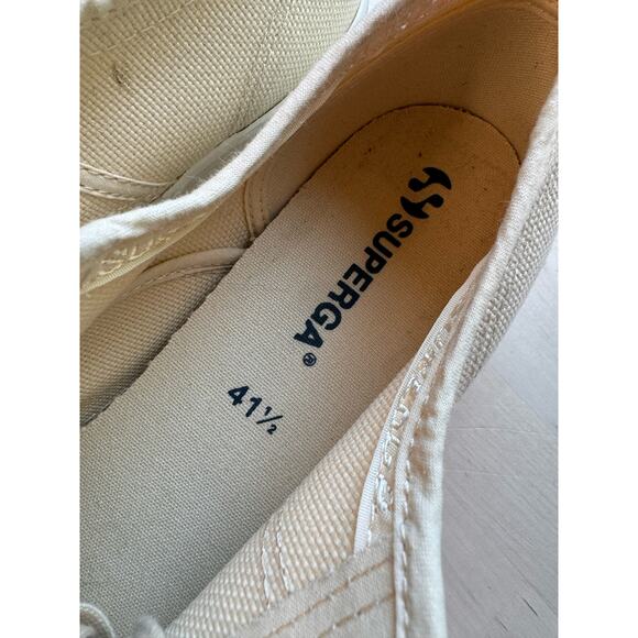 SUPERGA 2750 PLATFORM SNEAKERS CAMEL size 41.5 / US 10 - Picture 8 of 10